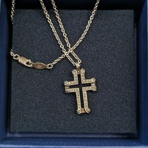 Cross with chain ,silver 925